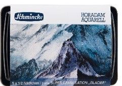 Horadam®Aquarelle extra-fine Super-granulation Coffret Glacier 5 demi-godets + 1 pinceau