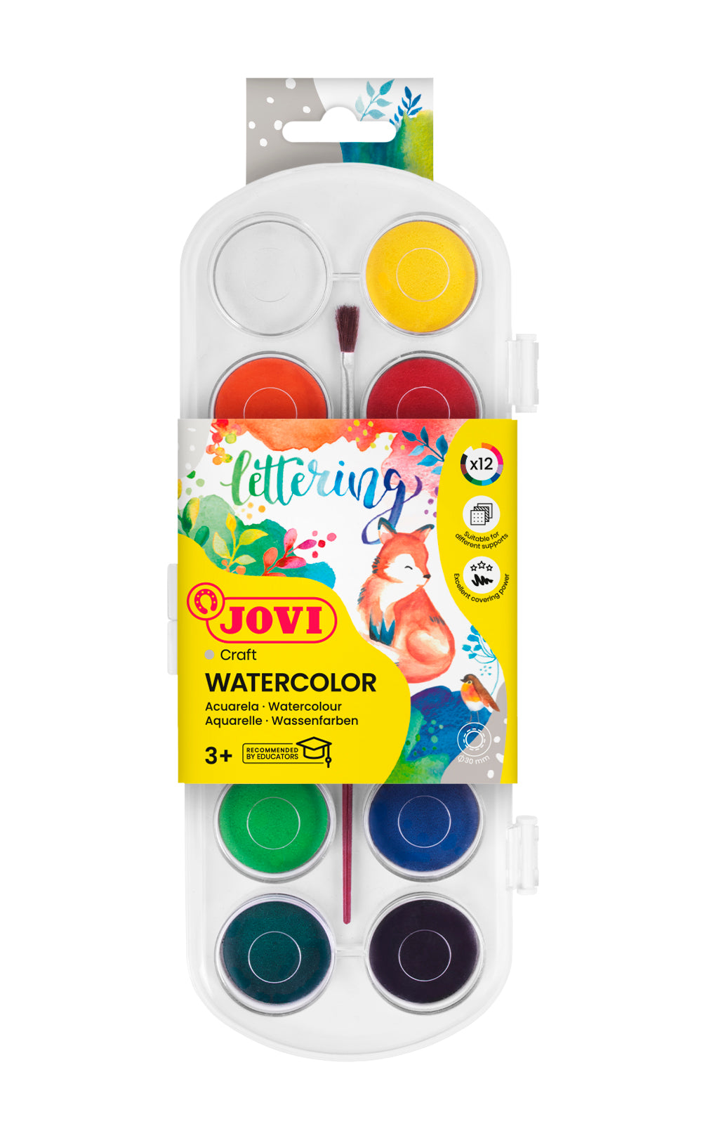 Pastilles d'aquarelle - PRIMO - Palette de 12 couleurs - 30 mm Pastilles d'aquarelle - PRIMO - Palette de 12 couleurs - 30 mm