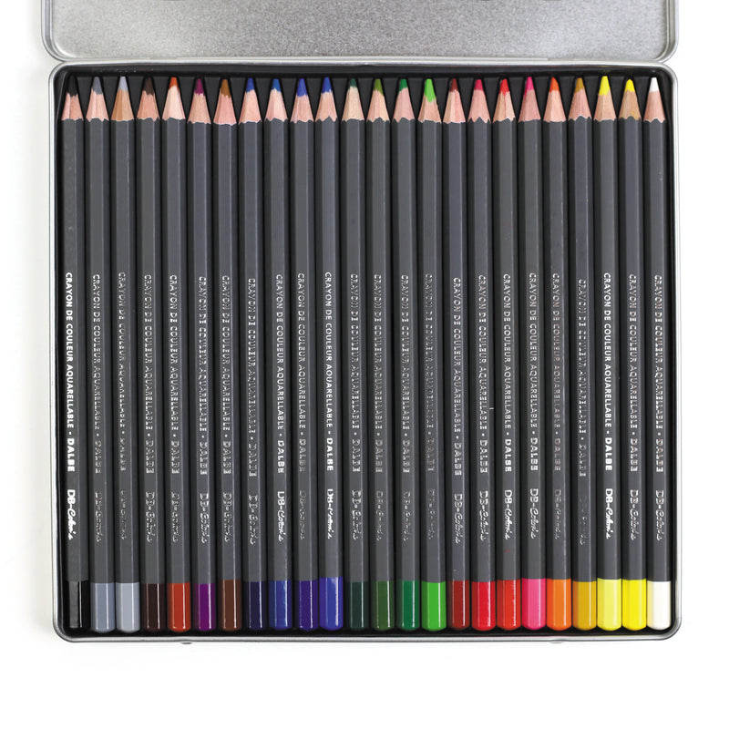 Boîte de 24 Crayons aquarellables DB-Color's