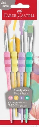 Pochette 4 pinceaux Soft touch pastel