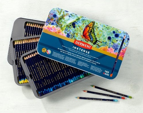 Boîte de 100 crayons aquarellables Inktense
