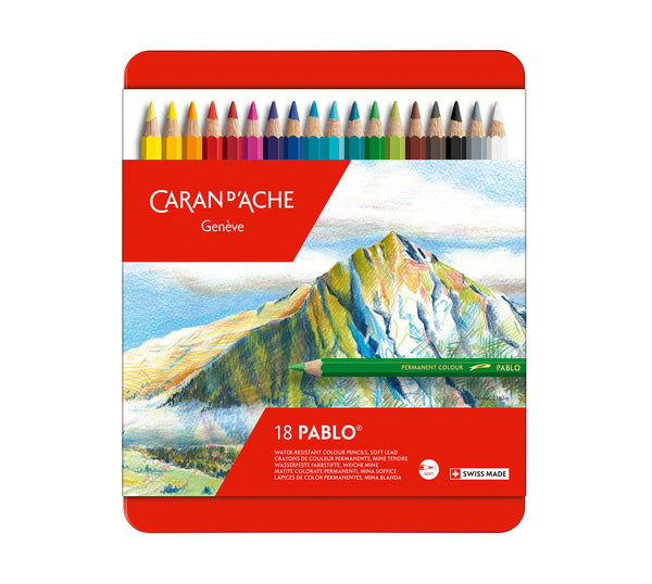 Boîte métallique de 18 crayons PABLO