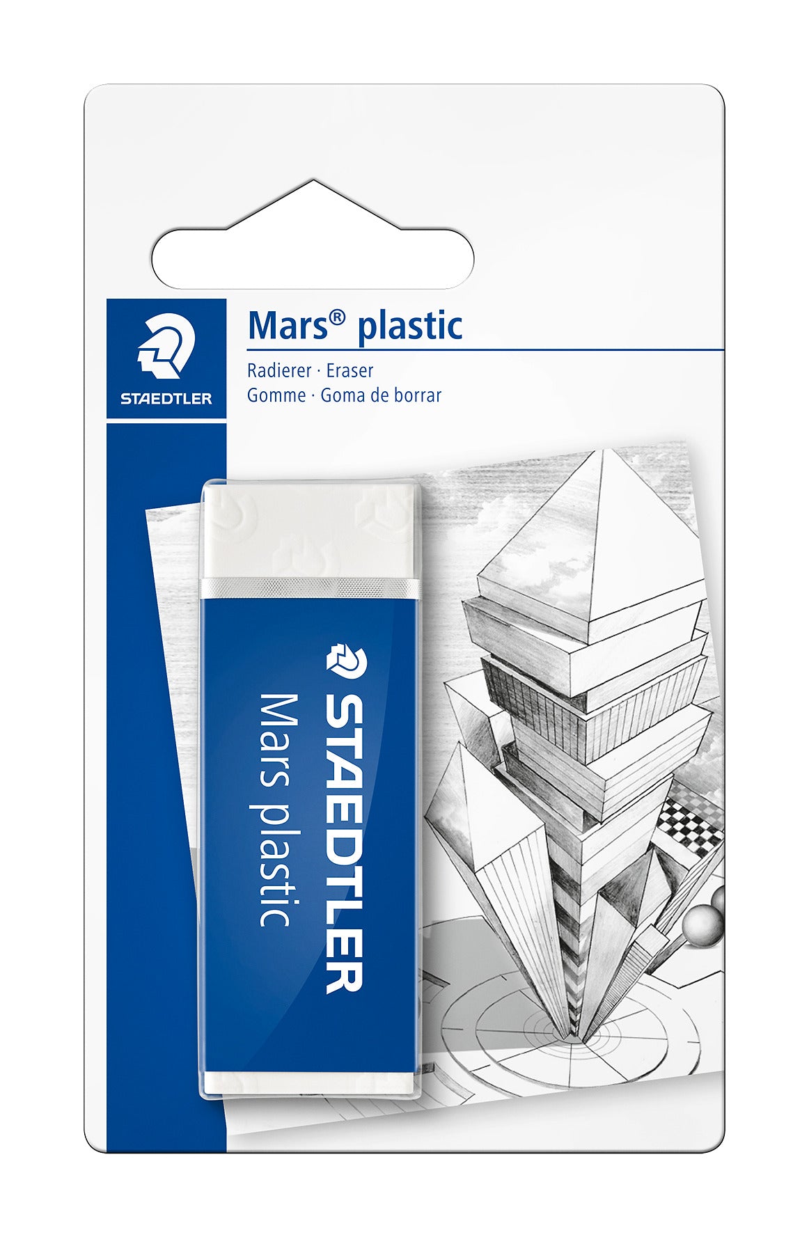 Staedtler Mars - Plastic Premium Gomme - Blanc - Paquet de 2