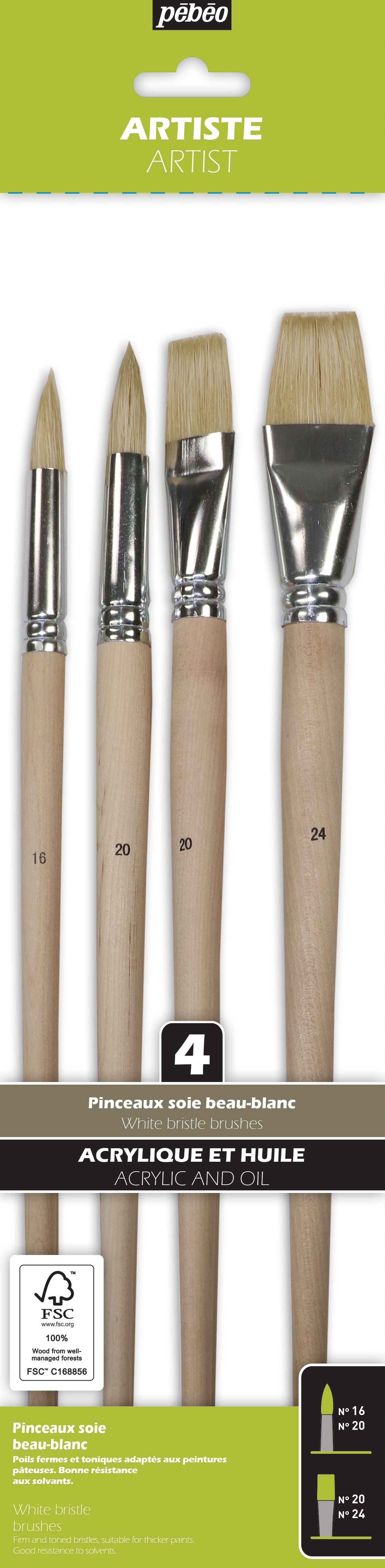 Daler Rowney - 216940100 - Kit De Loisirs Créatifs - Méga-Pinceau En Soie Beau-Blanc