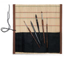 Pincelier Bambou 4 pinceaux aquarelle & 1 crayon monolith