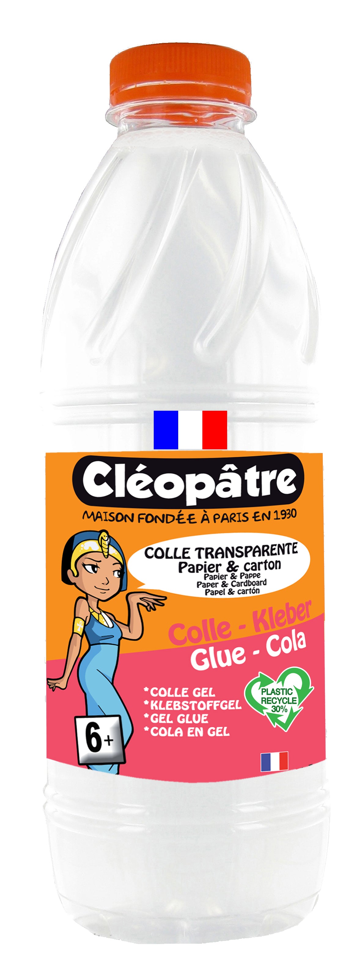 Colle Cléopâtre transparente spéciale SLIME - 1 Litre - Colles