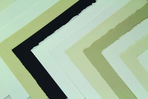 Feuille papier velin BFK Rives gris 280 g/m² 55,9 x 76,2 cm