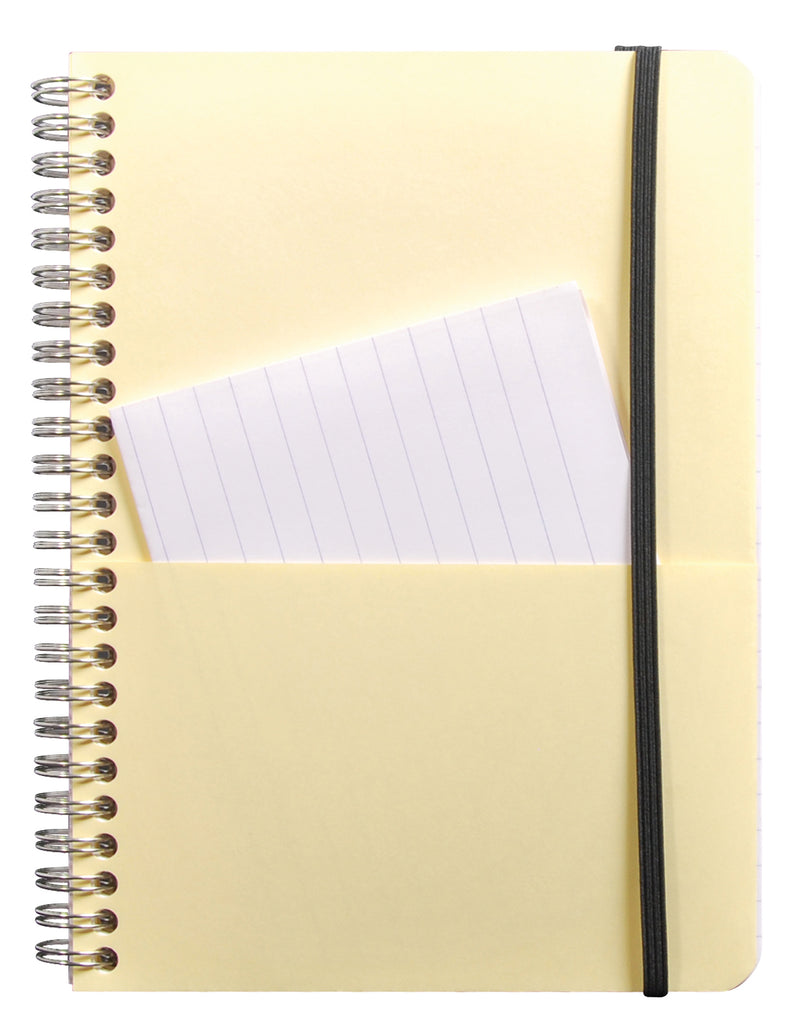 Pocket book cahier reliure intégrale à élastique A5+ 120 p. détachables