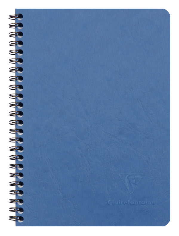 Cahier spiralé AGE BAG A5 100 pages petits carreaux 5x5 - Couverture bleue
