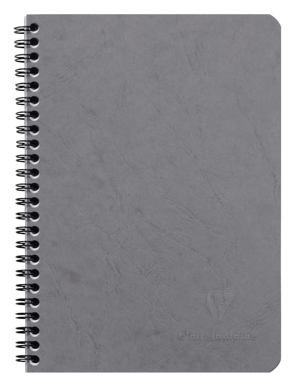 Cahier spiralé AGE BAG A5 100 pages petits carreaux 5x5 - Couverture grise