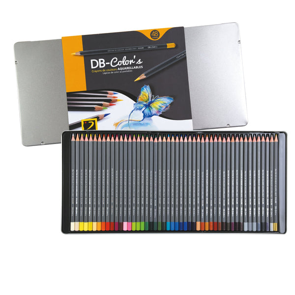Boîte de 48 Crayons aquarellables DB-Color's