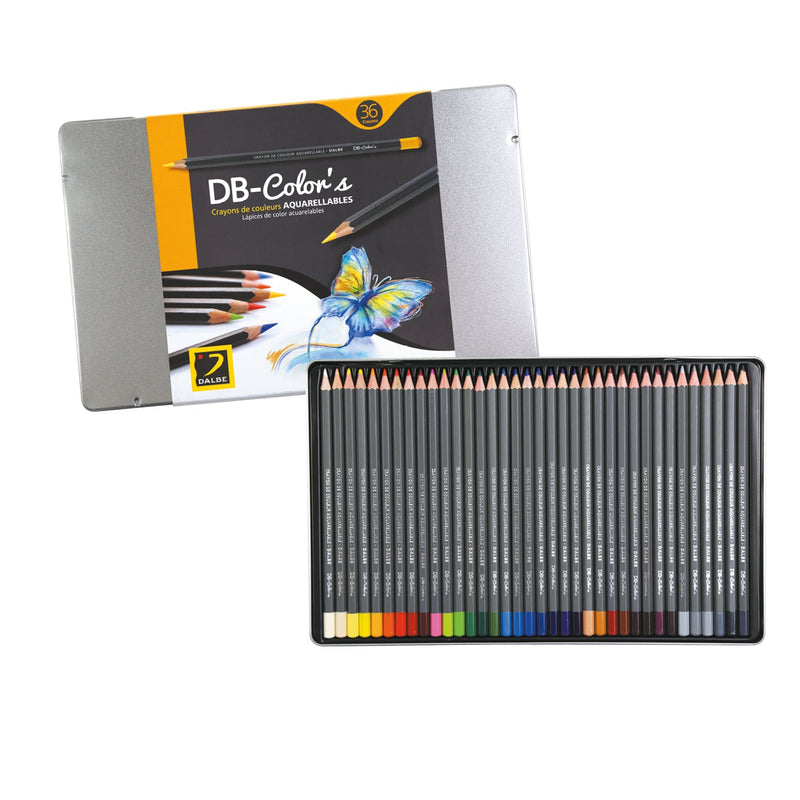 Boîte de 36 Crayons aquarellables DB-Color's
