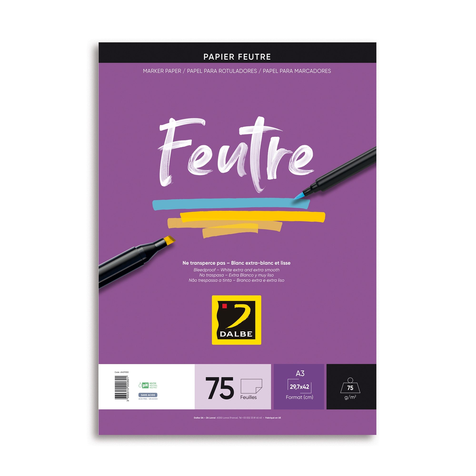 Silvine Bloc Papier Calque A3 – 40 Feuilles Haute Qualité – Idéal Dessin Technique & Tatouage