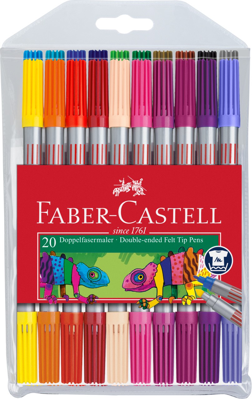 10 feutres de coloriage - Tous supports - Couleur vives - Faber-Castell -  Black Edition - Achetez en ligne