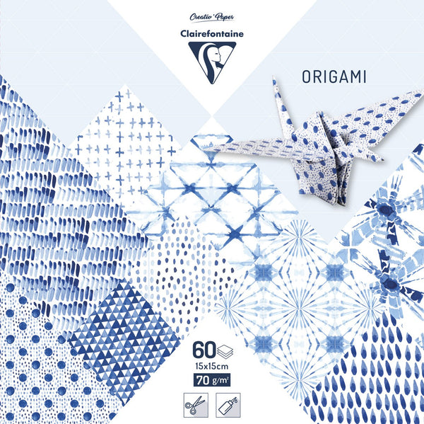 Papiers origami 15x15cm Shibori
