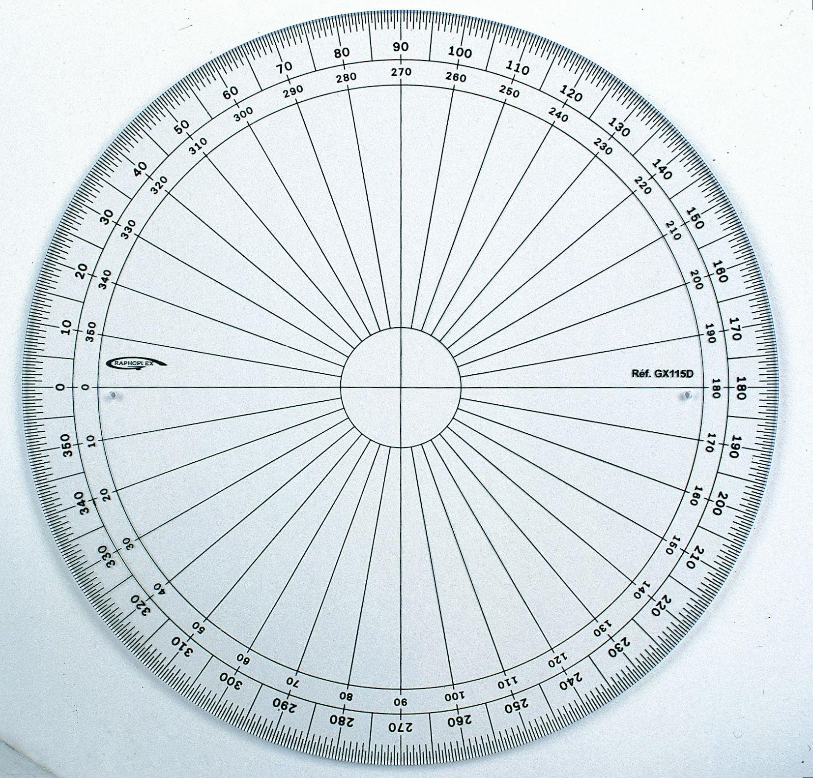 Equerre-rapporteur 60° Graphoplex