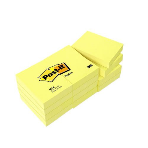 Notes Post-it® 653E jaune pastel
