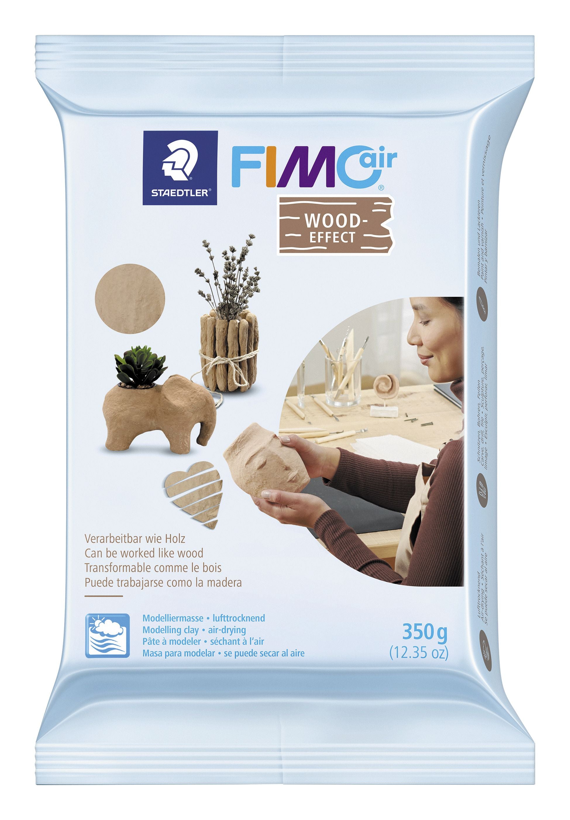 Stock Bureau - FIMO air BASIC Pâte à modeler 1Kg durcissante à l'air Blanc