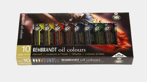 Set de 10 tubes de peinture à l'huile extra-fine Rembrandt