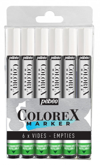 6 Markers Colorex vides