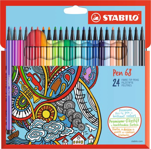 Feutre pinceau - STABILO Pen 68 brush- Pochette …
