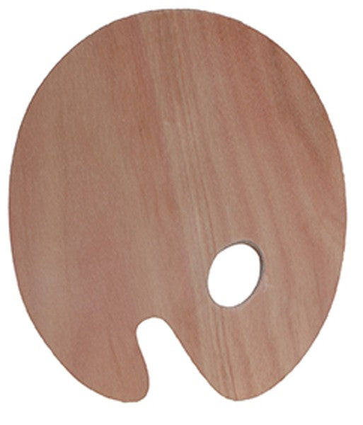 Palette ovale en bois - 30x40cm