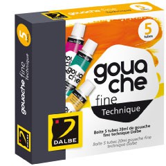 Gouache fine 20ml pack 5 primaire