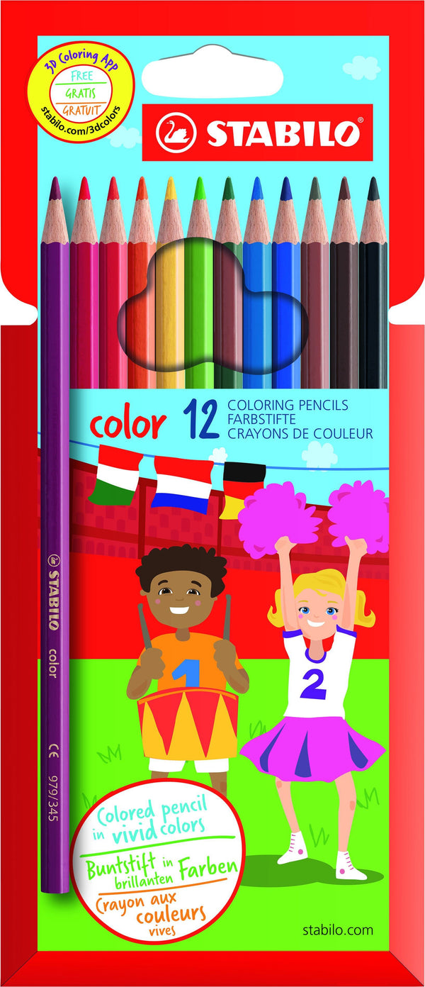 Pochette de 12 crayons de couleur Color