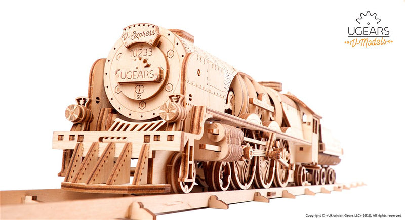 Kit maquette à construire Ugears Train V-Express