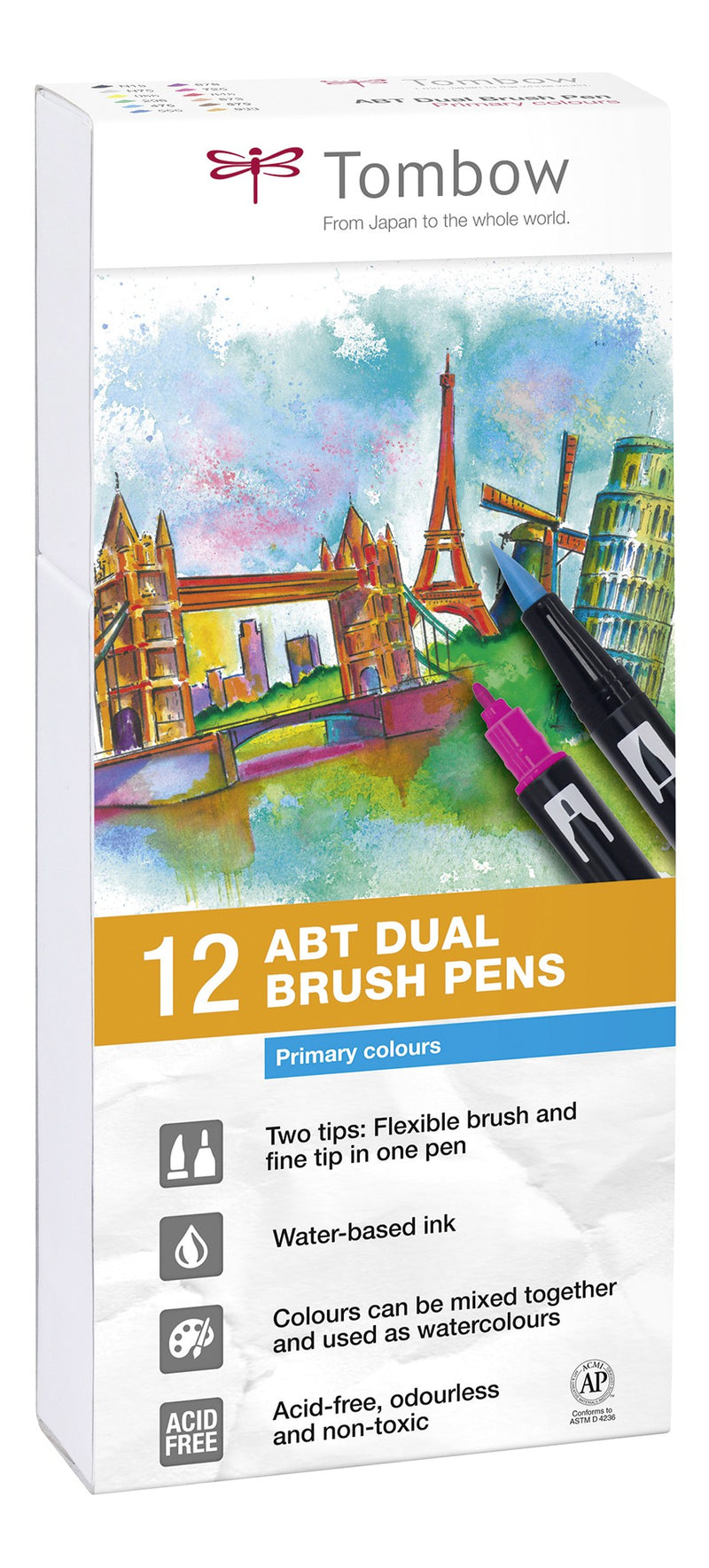 Feutre dual brush pen ABT boîte 12 "Basique"