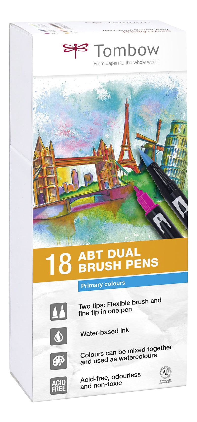 Feutre Dual Brush Pen ABT boîte 18 "Basique"