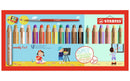 Pochette de 18 crayons multi-surfaces STABILO WOODY 3 en 1 + Taille-crayon + Pinceau rond
