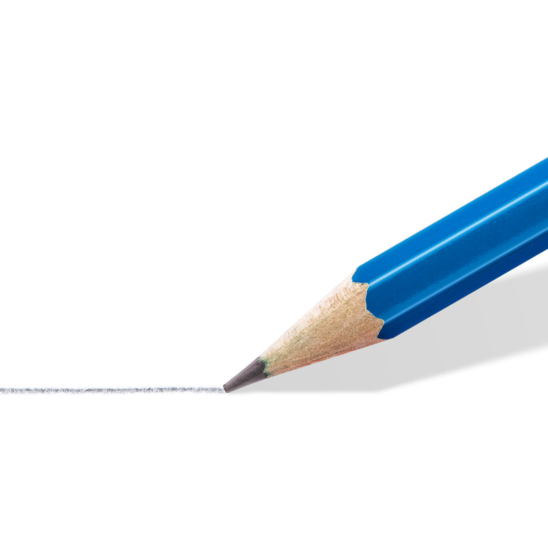 STAEDTLER - Crayons graphite - Mars Lumograph 100 - Boîte métal 6 crayons graphite assortis (8B, 7B, 6B, 4B, 2B, HB) - 100 G6