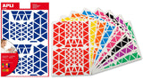 Gommettes permanentes triangulaires