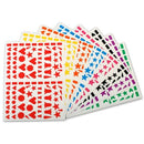 Gommettes permanentes cœurs & clochettes