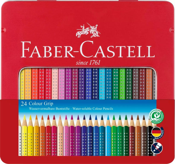 Boite de 24 crayons aquarellables Colour Grip