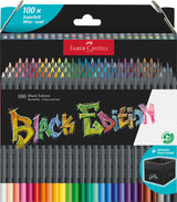 Etui de 100 crayons de couleurs Black Edition