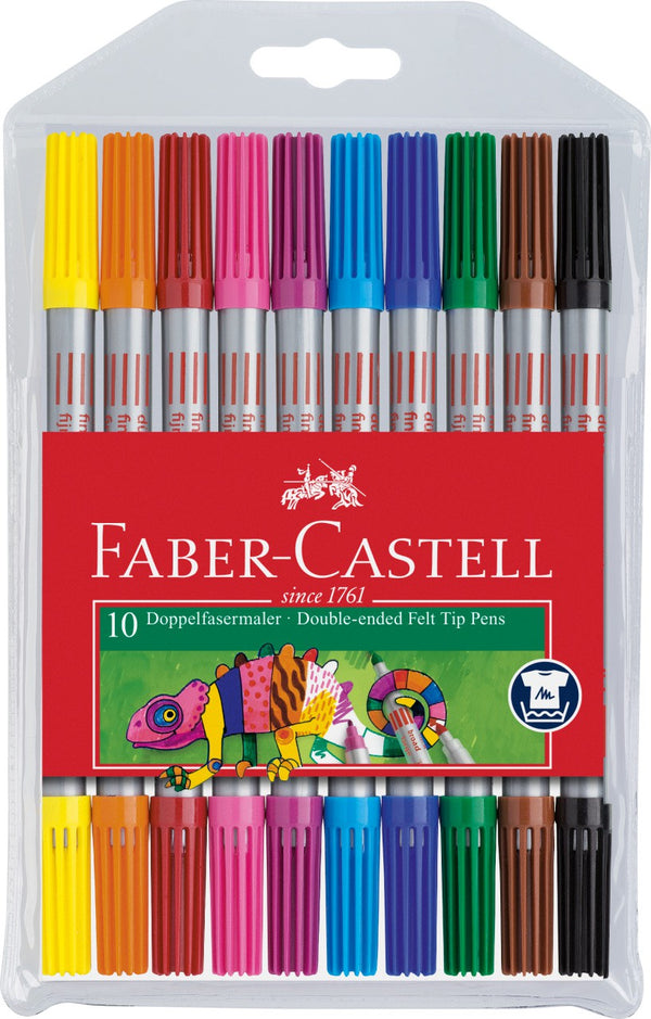 FABER CASTELL Pochette 10 feutres de coloriage. Double pointe