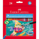 Boite de 24 crayons Aquarellables + Pinceau