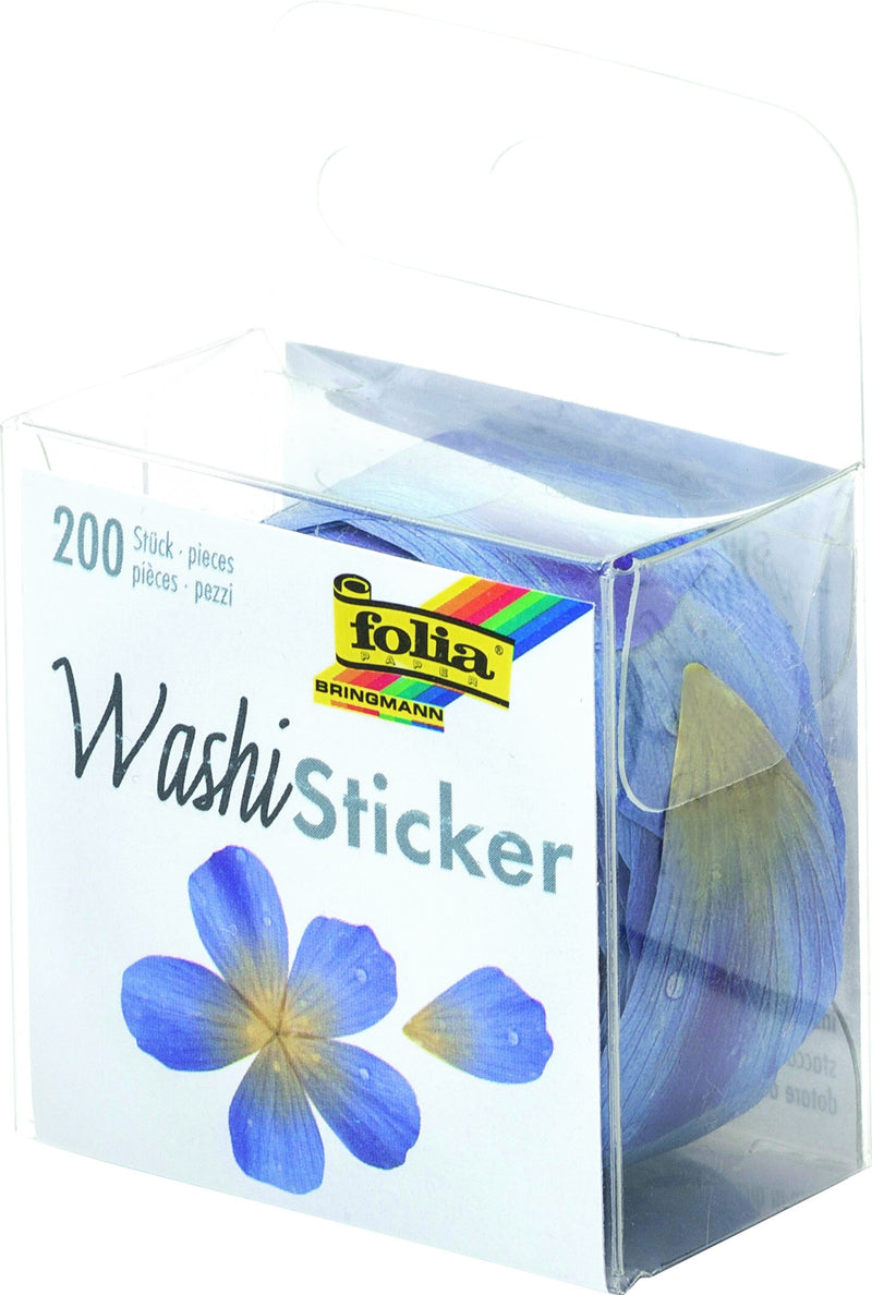 Washi Sticker Pétales bleues