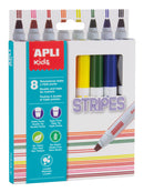 Set de 8 marqueurs "Stripes"