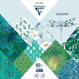 Papiers origami 15x15cm Végétal chic
