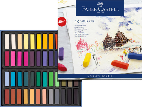 Boîte de 48 1/2 pastels tendres Créative Studio