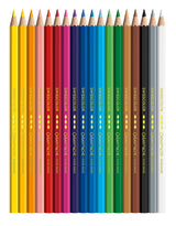 Set carton de 18 crayons de couleurs permanents Swisscolor - Caran d'Ache