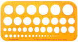 Trace-cercles Pair et Impair 1 à 36 mm