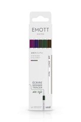 Pochette de 5 Feutres Emott - Vintage colors