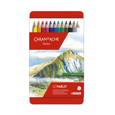Boîte métallique 12/18/30/40/80 ou 120 crayons PABLO - Caran d'Ache