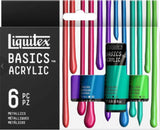Coffret Acrylique Basics 6 x 22 ml - Couleurs métalliques