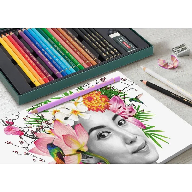 Polychromos & Pitt Graphite Matt coffret cadeau 23 pièces