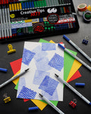 Boîte métal de 30 feutres Creative Tips Arty couleurs classiques